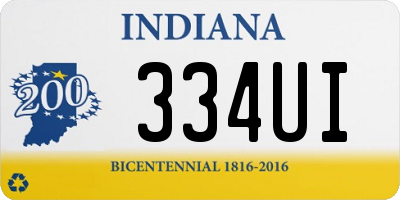 IN license plate 334UI