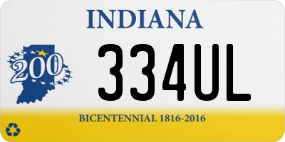 IN license plate 334UL