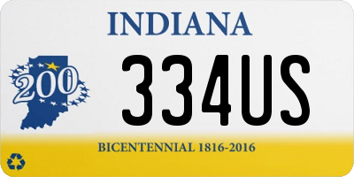 IN license plate 334US