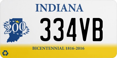 IN license plate 334VB