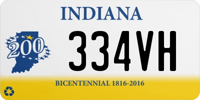 IN license plate 334VH