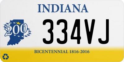 IN license plate 334VJ