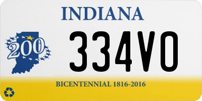 IN license plate 334VO