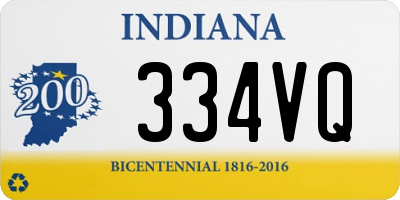 IN license plate 334VQ