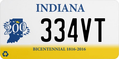 IN license plate 334VT