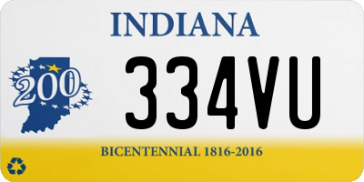 IN license plate 334VU