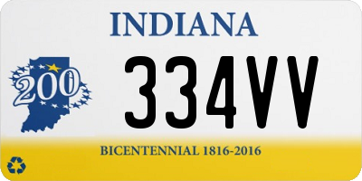 IN license plate 334VV