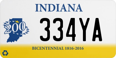 IN license plate 334YA