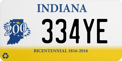 IN license plate 334YE