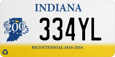 IN license plate 334YL