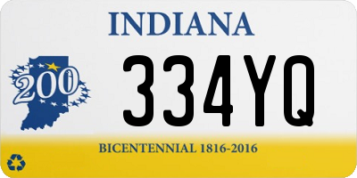 IN license plate 334YQ