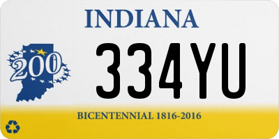 IN license plate 334YU