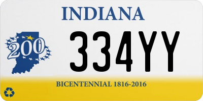 IN license plate 334YY