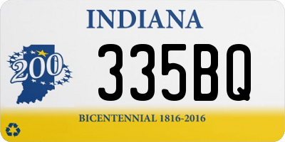 IN license plate 335BQ