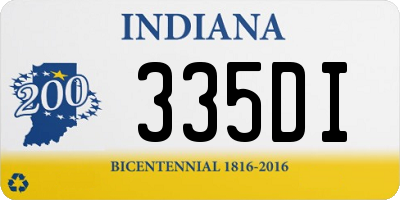 IN license plate 335DI