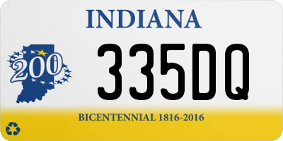 IN license plate 335DQ