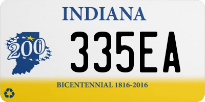 IN license plate 335EA