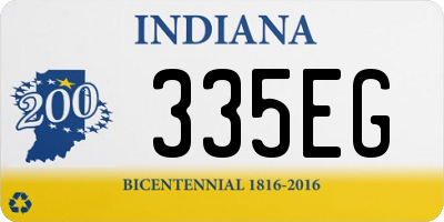 IN license plate 335EG