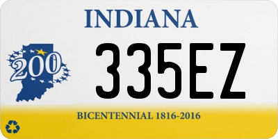 IN license plate 335EZ