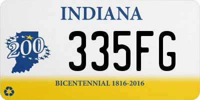 IN license plate 335FG
