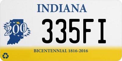 IN license plate 335FI