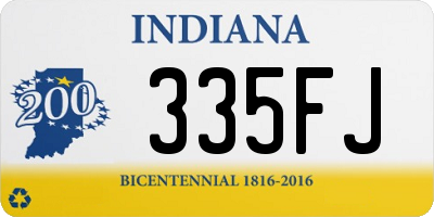 IN license plate 335FJ