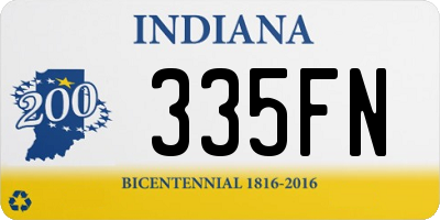 IN license plate 335FN