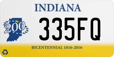 IN license plate 335FQ