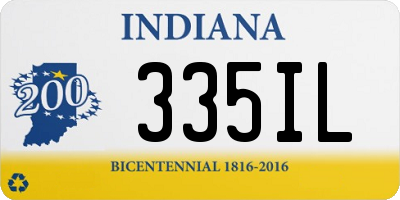 IN license plate 335IL