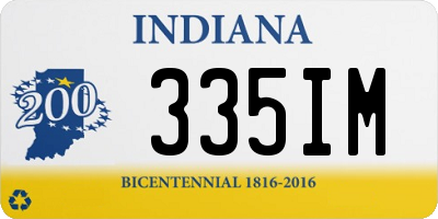 IN license plate 335IM