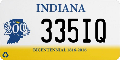 IN license plate 335IQ