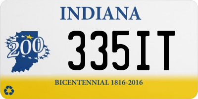 IN license plate 335IT