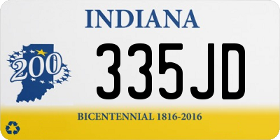 IN license plate 335JD