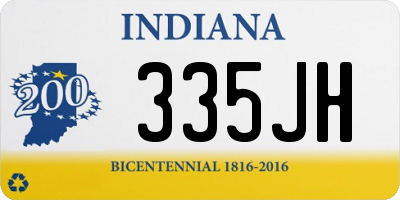 IN license plate 335JH