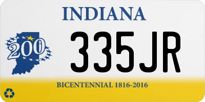 IN license plate 335JR