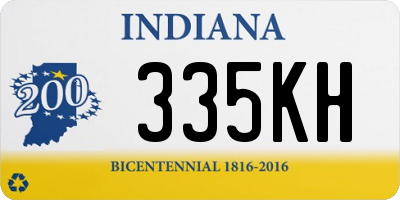 IN license plate 335KH