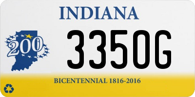 IN license plate 335OG