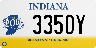 IN license plate 335OY