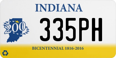 IN license plate 335PH