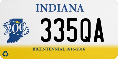 IN license plate 335QA