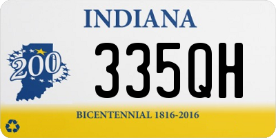 IN license plate 335QH