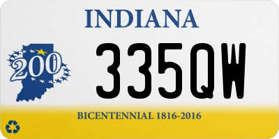 IN license plate 335QW