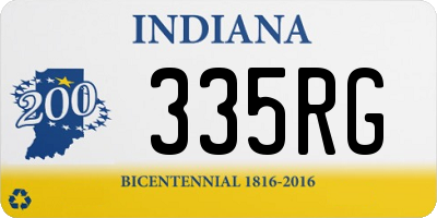 IN license plate 335RG