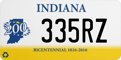 IN license plate 335RZ