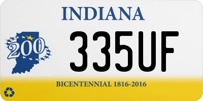 IN license plate 335UF