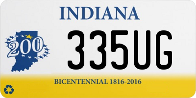 IN license plate 335UG