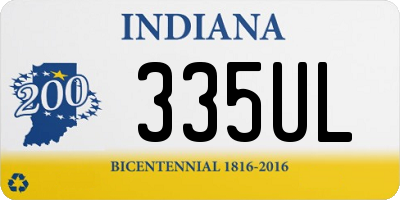 IN license plate 335UL