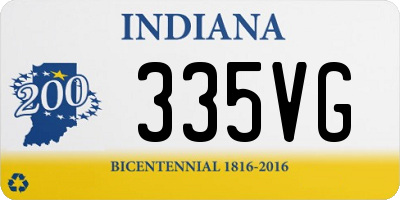 IN license plate 335VG