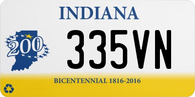 IN license plate 335VN