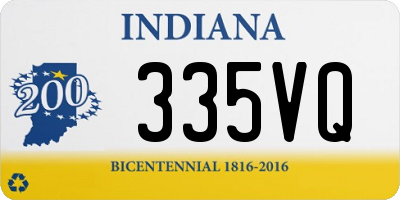 IN license plate 335VQ